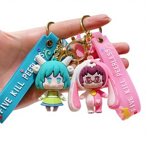 Llavero de PVC Ecológico con Colgante de Perro Flexible, Bonito y Divertido, para Hombre y Mujer, Venta al por Mayor - Product Image 1