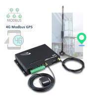 Registrador de Datos GPS Ethernet Modbus Móvil 4G con Antena y Pantalla para Seguimiento Industrial