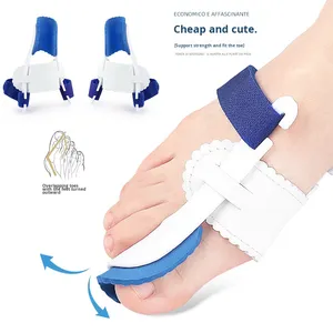 Plantillas Correctoras de <span class=keywords><strong>Juanetes</strong></span> Nocturnas Rebo, Separador de Dedos Grandes, Cuero Transpirable, Gel Ortopédico, Corrector Ecológico - Product Image 1