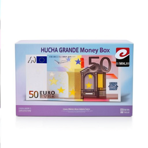 กล่องใส่เงินโลหะทรงกลมคุณภาพสูง Hucha Grande ดีไซน์แบบยูโร 50/100/200 ช่วยประหยัดเงิน - Product Image 1