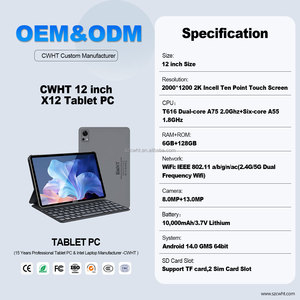 Phổ Biến 12 Inch Máy Tính Bảng <span class=keywords><strong>Android</strong></span> 14 Octa Lõi 6GB + 128GB 10000MAh Pin 4G 5G Gọi Điện Thoại Máy Tính Bảng PC Với Bàn Phím Cho Doanh Nghiệp - Product Image 3