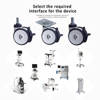Meilleures ventes Roulettes pour meubles de 3 pouces Roulettes pivotantes pour appareils médicaux Roulettes légères à moyenne charge avec frein