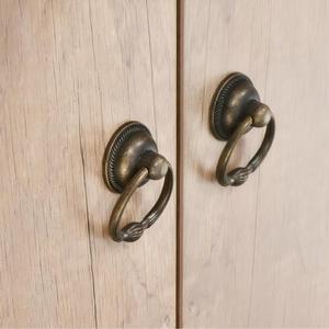 Antique Vintage Chinese Style Bronze Zinc Alloy Durable Ring Pull Cabinet <strong>Door</strong> Furniture Handle for Dresser <strong>Bedroom</strong> Kitchen - Product Image 3