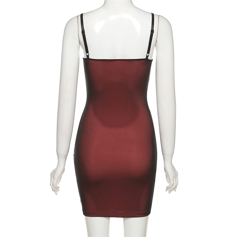 backless side split mini dress Giavanna Thigh Split Mini Dress Pink M
