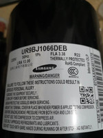Compresor de Refrigeración SAMSUNG UR9CJ1037DEB 3700BTU 1100W 220v FLA1.80 R22, Cumple con RoHS, Venta al Por Mayor