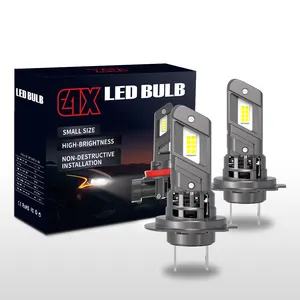 หลอดไฟ E4X LED พร้อมพัดลมสำหรับเล่น5400lm กำลังสูงและปลั๊ก LED H7 H18 9005 H11 H4 9004