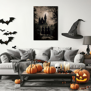 Poster Classico Retrò Gotico HD su Tela Senza Cornice, Stampa Impermeabile di Zucca di Halloween, Decorazione Murale per Casa e Camera da Letto, Idea Regalo - Product Image 3