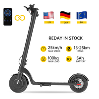 Scooter Eléctrico para Adultos HX X7, 10 Pulgadas, 350W, Plegable, Mini Scooter Eléctrico, Disponible en Almacén de la UE