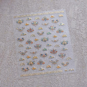 Phoenix Crown Coronet Nubes auspiciosas Tradicional Propicio Adorno para el cabello para mujer Corolla Nail Art Stickers Calcomanías <span class=keywords><strong>DE</strong></span> MANICURA - Product Image 6