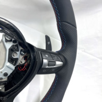 Pour BMW F10 F11 F15 F18 F20 F23 F25 F30 F32 F35 F40 F80 E84 E87 E90 E92 E93 Volant en cuir Accessoires de voiture