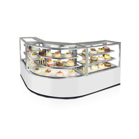 Équipement professionnel Boulangerie Affichage Refroidisseur Table Top Gâteau En Bois Vitrine Avec Juste Prix Gâteau refroidisseur
