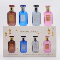 Parfum Arabe Femme 25ml*4pcs Nouvelle Collection, Vente Chaude, Coffret Cadeau Élégant au Parfum Oriental Mystérieux