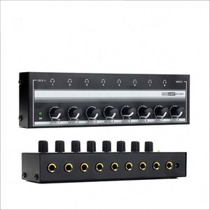 HA800 8 Channels Portable Headphone Amplifier Earphone Monitor Amp Eight Channel Stereo Volume Controller - Product Image 1