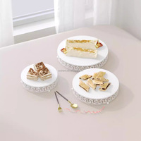 Soporte para Pasteles Dorado Hueco Creativo Europeo para Decoración de Mesa de Postres en Bodas, Personalizable