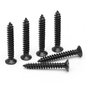 Vis autotaraudeuse à tête fraisée plate noire KA, petite vis autotaraudeuse à tête plate GB846M1M2M3M4M5 en alliage d'acier, fabriquée en Chine - Product Image 1