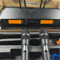 Système de microphone sans fil professionnel UHF double 2 canaux SKM9000 édition 75e anniversaire pour karaoké et scène