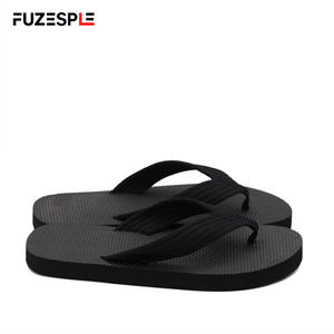 Chanclas Negras Sólidas para <span class=keywords><strong>Hombre</strong></span>, Correa Tejida Resistente, Suela Antideslizante de EVA, Ligeras, Chanclas de Playa Casuales para Verano - Product Image 4