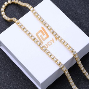 Hip Hop Bling Moissanite Tennis <b>Chain</b> 925 Sterling Silver Custom <b>Iced</b> <b>Out</b> Necklace Diamond Tester Approved - Product Image 6