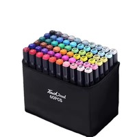 Ensemble de stylos marqueurs à alcool permanents à double pointe de 80 couleurs pour la coloration des croquis