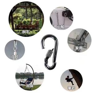 <span class=keywords><strong>Mousqueton</strong></span> robuste 316 <span class=keywords><strong>mousqueton</strong></span> PVC veste métal ressort boucle porte-clés Camping randonnée blindé tresse - Product Image 5