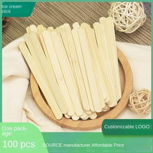 Newell Rectangular plano personalizado <span class=keywords><strong>de</strong></span> <span class=keywords><strong>madera</strong></span> para sostener la etiqueta creativa Linda comida desechable piruleta bambú helado palo para la venta - Product Image 6