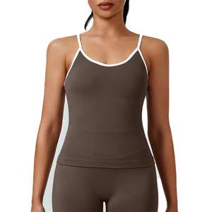 Body Deportivo para Mujer y Niña, Ligero, Transpirable, Elástico, con Tirantes Finos, Contraste de Color, Logotipo Frontal, Ropa Deportiva Ecológica - Product Image 5