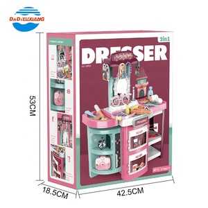Tavolo Giocattolo Multifunzione 2 in 1 per Trucco Bambini, <span class=keywords><strong>Set</strong></span> Toeletta per Bambini per Trucco Simulato - Product Image 6