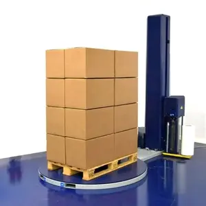 Stretchfolien-Verpackungs verpackungs maschine mit maßstabs getreuem, schwerem Palettenwickler-Wiege system