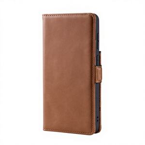 Portefeuille en cuir véritable à vente chaude, étui de <span class=keywords><strong>téléphone</strong></span> pliable, porte-cartes, protection d'écran pour fabricant - Product Image 4