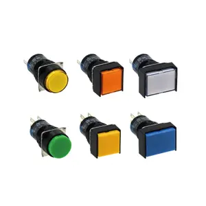 IDEC push button AL6H-A14RC with light push button switch indicator light5-pin self-locking 24V from YAMAT