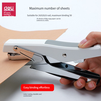   Agrafeuse de haute qualité 0329, grande, durable, à prise en main confortable, pour le bureau et les étudiants