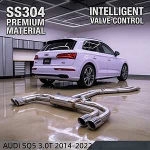 Système d'échappement Catback Valvetronic personnalisé pour <span class=keywords><strong>Audi</strong></span> SQ5 3.0T B9 2018-2024 Performance SS304 Silencieux et Tuyaux d'échappement de Voiture Amélioré<span class=keywords><strong>s</strong></span> - Product Image 1