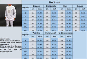 <span class=keywords><strong>M</strong></span>-4XL أربعة مواسم لبس جديد بيضاء نقية طويلة الأكمام السترة الأفريقي العرقية أعلى + السراويل الطويلة الرجال دعوى 2 قطعة مجموعة - Product Image 5