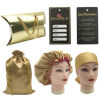 One Step Store Emballage personnalisé pour toutes sortes de perruques Sac express pour cartes à cheveux, bandeaux et bonnets Ensemble d'emballage pour cheveux