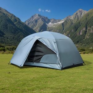 Carpa de Camping Diagonal de Una Habitación, Impermeable, de Doble Capa, de Tela Oxford Ligera, de 1500-2000 mm, para las Cuatro Estaciones - Product Image 4
