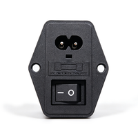 Prise de panneau d'alimentation CA IEC320 C13 C14 10A 250V pour PDU UPS, prise de câblage, prise de raccordement, noire