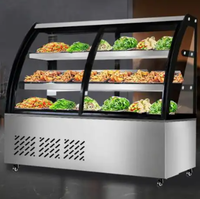 Vitrine chauffante pour poulet rôti, présentoir chauffant pour aliments chauds, vitrine de charcuterie pour restauration rapide KFC