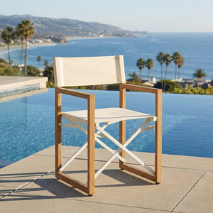 Chaise de salle à manger pliante moderne et légère <span class=keywords><strong>pour</strong></span> patio, structure <span class=keywords><strong>en</strong></span> acier thermolaqué, <span class=keywords><strong>tissu</strong></span> maillé 2x1, extérieur, avec accoudoirs <span class=keywords><strong>en</strong></span> plastique imitation bois - Product Image 4