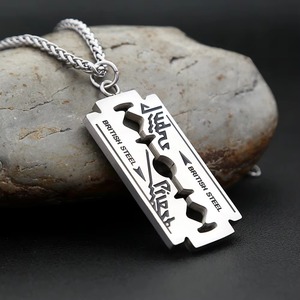 Collier pendentif en acier inoxydable Yueli pour hommes, style Judas Priest, bijoux hip-hop - Product Image 3