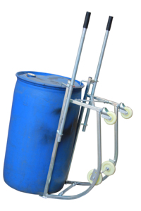 Carrello per il trasporto di fusti e fusti in acciaio da 55 galloni con maniglia di carico - Product Image 2