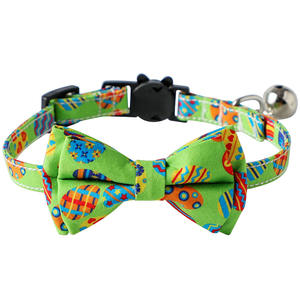 Tanpopo, venta al por mayor, <span class=keywords><strong>Collar</strong></span> para gatos, moda de lujo, seguridad, <span class=keywords><strong>Breakaway</strong></span>, pequeño conejito, huevo, pajarita de Pascua, <span class=keywords><strong>Collar</strong></span> con campana - Product Image 2