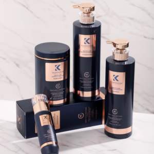 Kit de Soins Capillaires OEM : Restauration, Croissance, Anti-Pelliculaire, <span class=keywords><strong>Shampoing</strong></span> Kératine Sur Mesure Bleu-Doré - Product Image 6