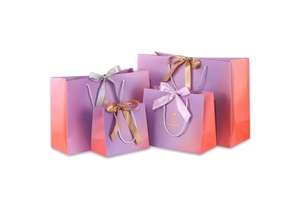 Sacchetti di Carta Kraft Ecologici di Lusso Personalizzati all'Ingrosso con Manici a Nastro, Formato Piccolo per Confezioni Regalo di Gioielli - Product Image 4