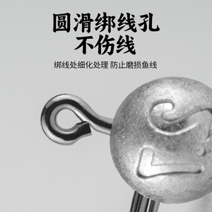 Pond Blade Micro Lead Head Hook 0.6-2.7g High Carbon Steel Barbed For Bass Lure Fishing Freshwater Lake - Product Image 5