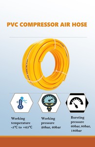 צינור אוויר גומי <span class=keywords><strong>PVC</strong></span> בלחץ גבוה 20 בר 1/4'' 1/2'' 3/8'' 1'' לכלי עבודה פנאומטיים, בנייה תעשייתית, מדחס וכרייה - Product Image 2