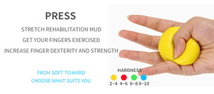 चिकित्सा पोटीन प्रतिरोधक हाथ व्यायाम किट/हाथ चिकित्सा पोटीन या व्यायाम शक्ति प्रशिक्षण और शारीरिक या व्यावसायिक चिकित्सा - Product Image 6