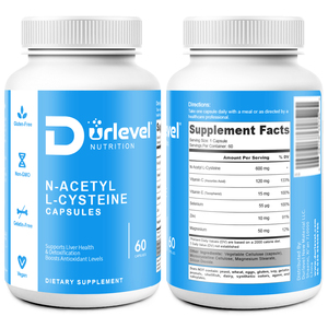 <strong>N</strong>-<strong>Acetyl</strong> Cysteine (NAC) 600mg <strong>Capsules</strong> Adult High Strength Immune Support Healthcare Supplement - Product Image 3