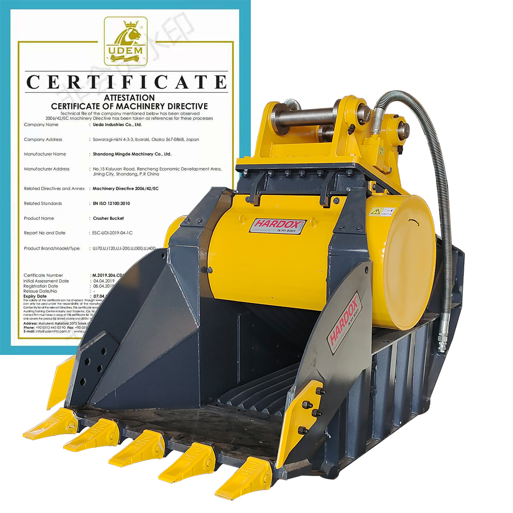 BENNA LARGHEZZA 100 mm (10cm) PER ESCAVATORI fino a 20 Q.li PERNO 25