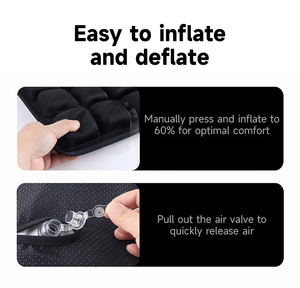 Cojín Inflable para Sentarse por Largo Tiempo – Sin Necesidad de Bomba, Cojín de Alivio de Presión de Aire Ajustable para Silla de Oficina, Avión - Product Image 6