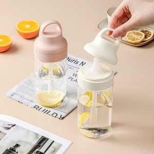 Gourde Sportive Portable en Tritan Résistant aux Hautes Températures 500ml, Anti-Fuite, avec Paille, Mignonne, pour Boissons Directes en Extérieur, Idéale comme Cadeau d'Affaires - Product Image 4